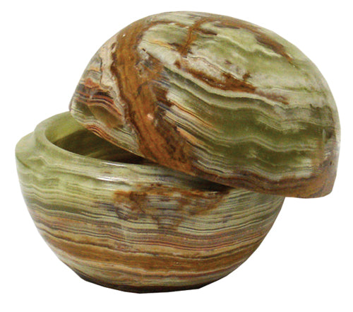 Banded Calcite 3″ Ball Jar