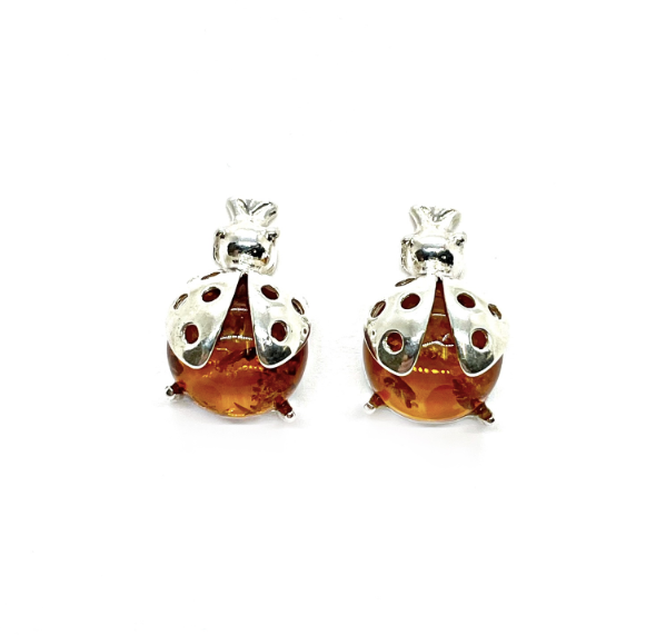 Amber Lady Bug Jewelry SS