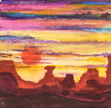 Utah Artistry Scarf Desert Sunset