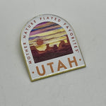 Enamel Metal Pin Desert Sunset