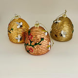 Vintage Glass Bee Ornament