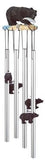 Round Top Wind Chime, Black Bear 23" long
