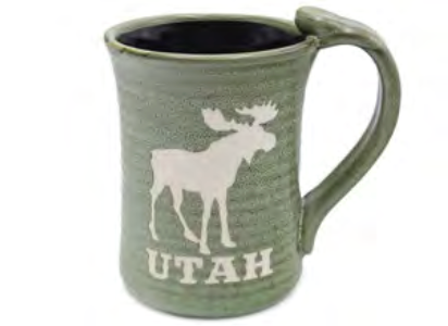 Etched Moose Mug 20 oz.  Everything Utah