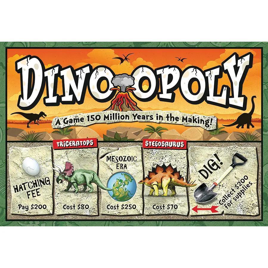 Dino-Opoly (New Design) Board Game, By Late For the Sky