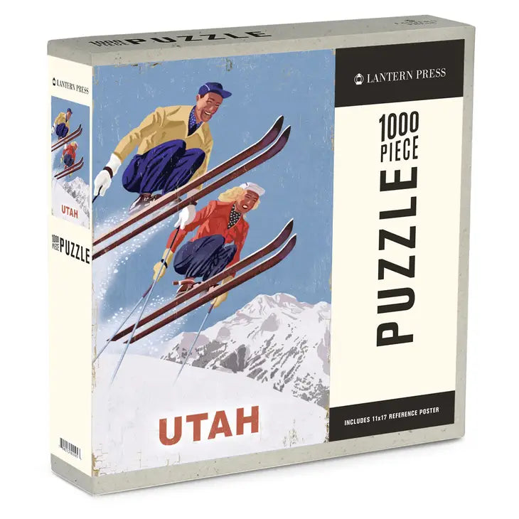 Puzzle Utah Vintage Skiers