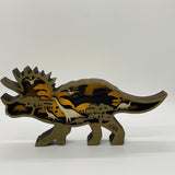 Wood Collage Stegosaurus