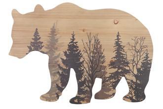 Bear in Woods Wall Plaque 20 1/2"