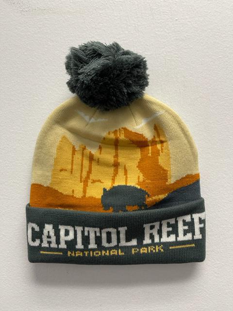 
            
                Load image into Gallery viewer, Capitol Reef National Park PomPom Beanie
            
        