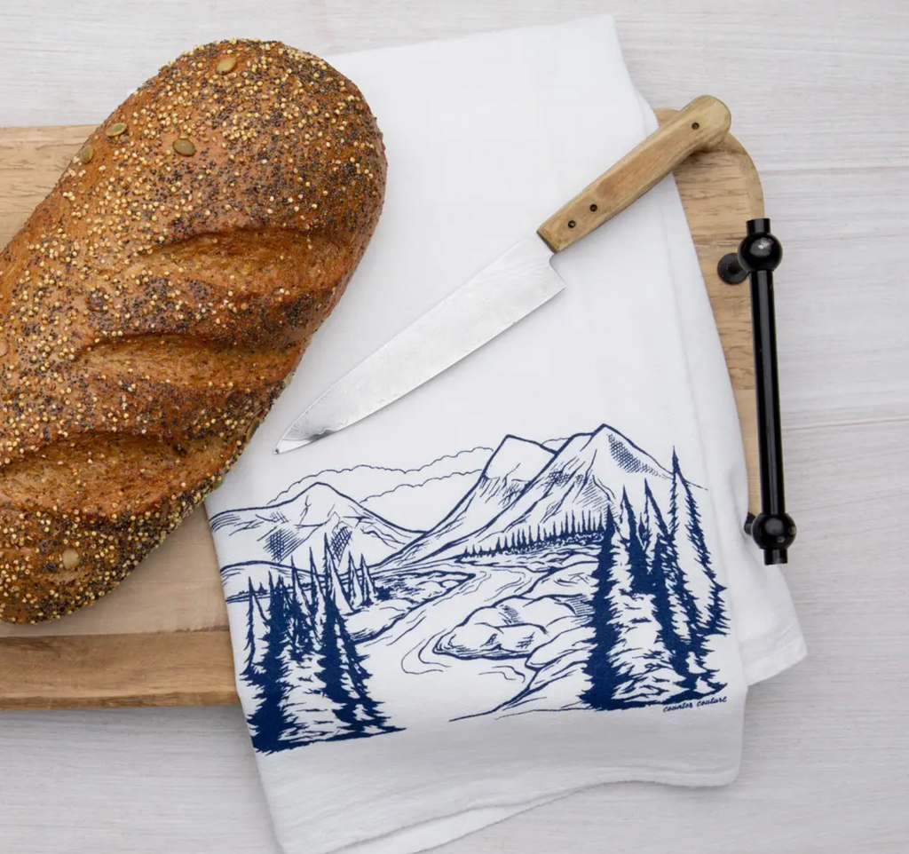 Mountains Are Calling Tea Towel