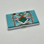Card Holder Turquoise inlay