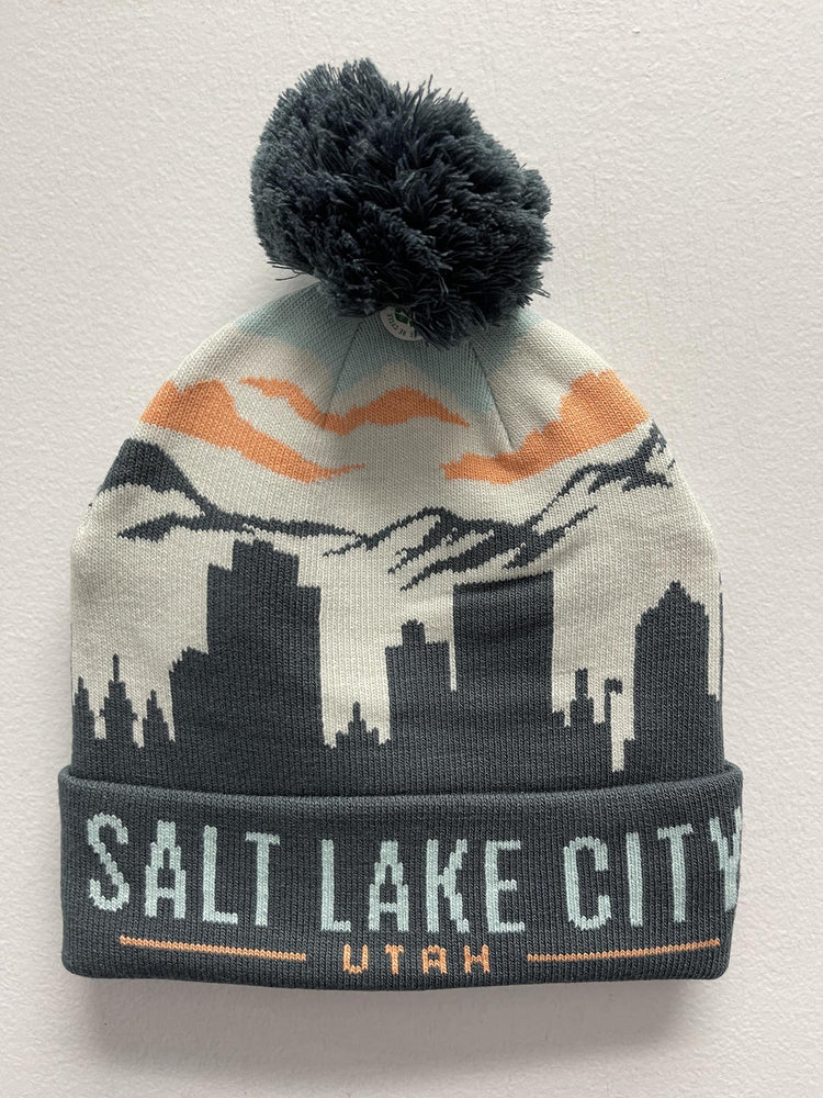 Salt Lake City PomPom Beanie