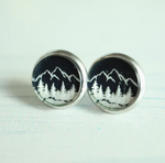 Night Sky Mountain Earrings