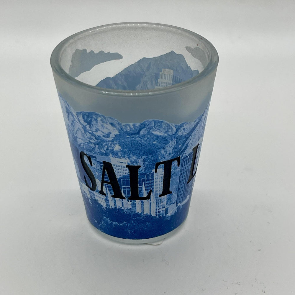 Shot Glass  Frosted Blue SLC