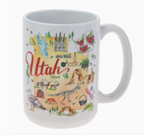 Utah State Collection Ceramic 15 oz Mug Utah Rosanne Beck