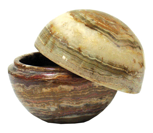 Banded Calcite 4″ Ball Jar