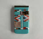 Turquoise Inlay Money Clip