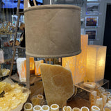 Honeycomb Calcite Lamp With Shade
