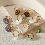 Donut Falls Gemstone Earrings