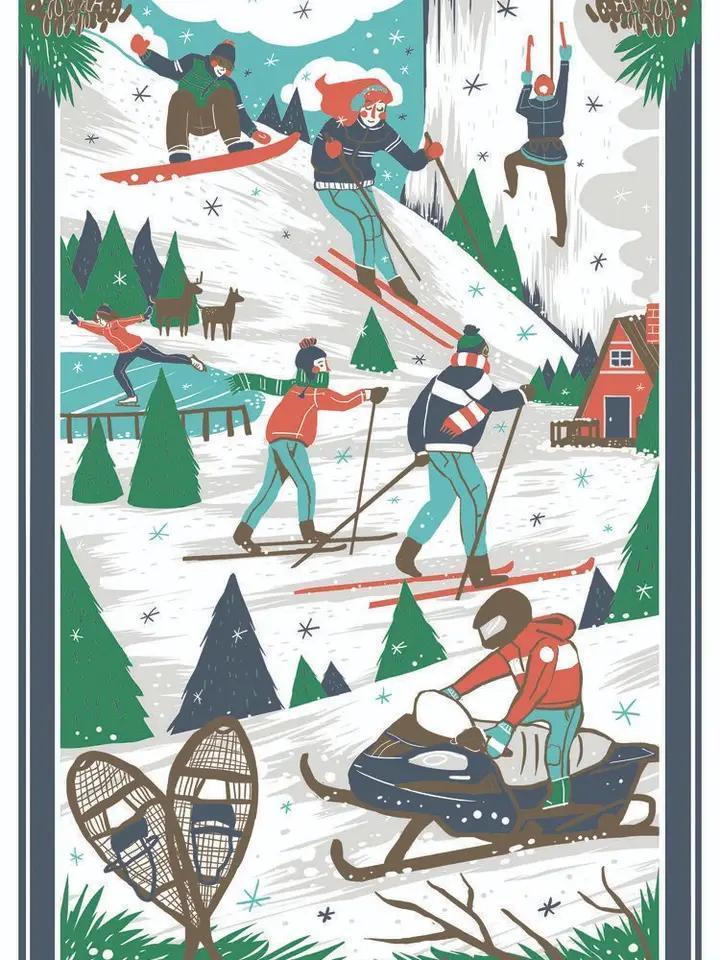Tea Towel Vestige Ski