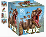 T-Rex 100 Piece Shaped Jigsaw Puzzle