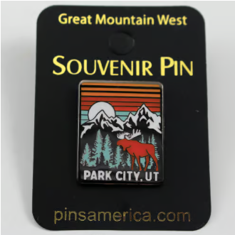 Pin Sunset Moose