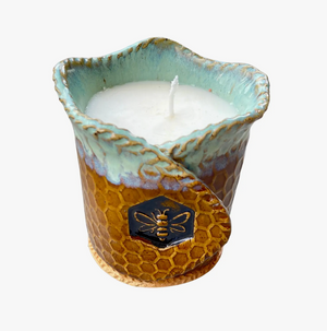Bee Candle AMG Pottery