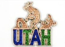 
            
                Load image into Gallery viewer, Magnet Utah Glitter Icons
            
        