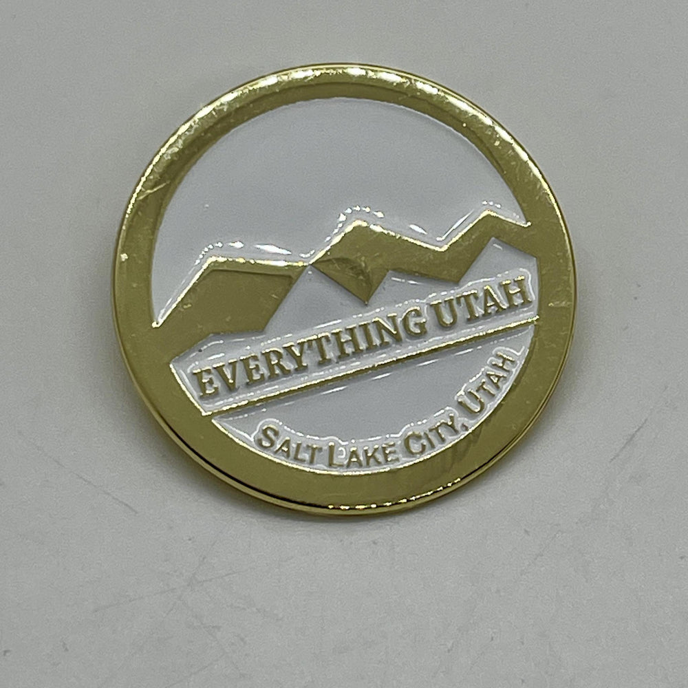 Enamel Metal Pin Everything Utah