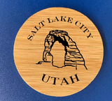 Bamboo Bottle Opener Magnet