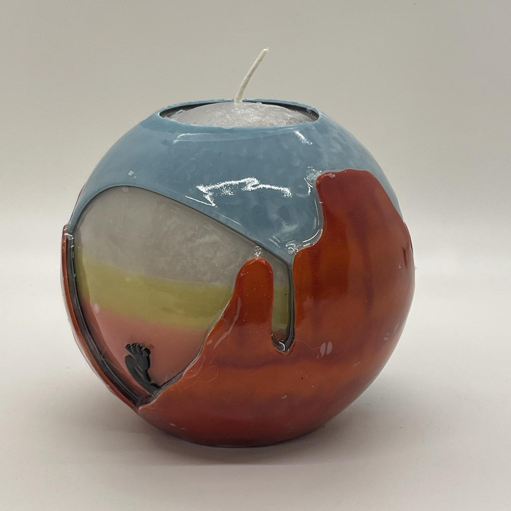 Handcrafted Desert Scene Candle