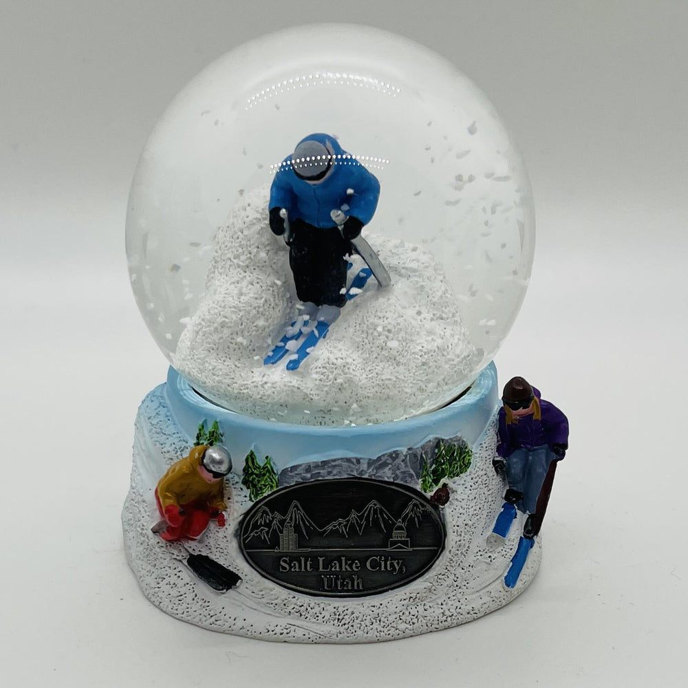 Salt Lake City Ski Utah Snow Globe 65mm