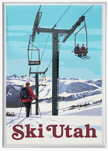 Ski Utah Magnet