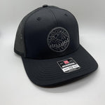 Mountain Sunrise Circle Patch Snapback Hat