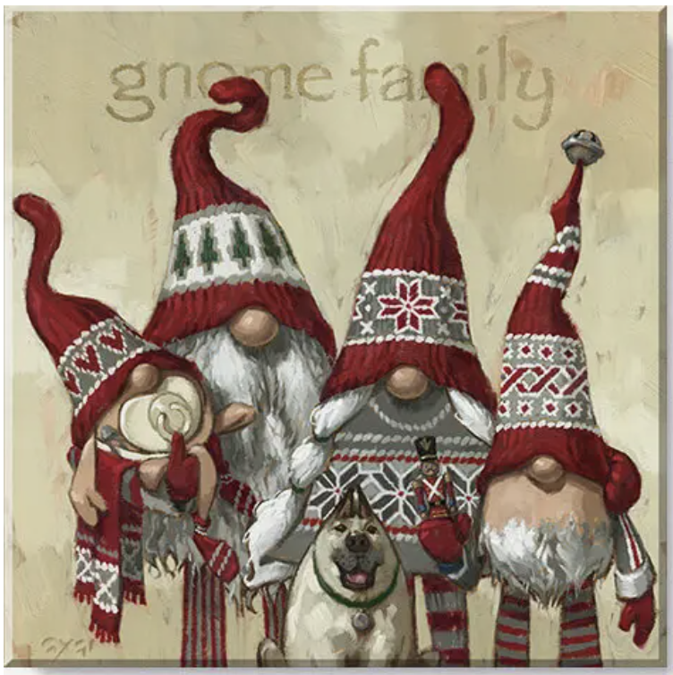 Gnome Family Giclee Wall Art