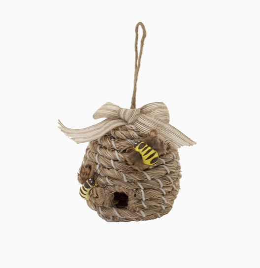 Beehive Birdhouse Hanging Ornament