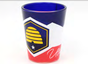Shot Glass Utah State Flag