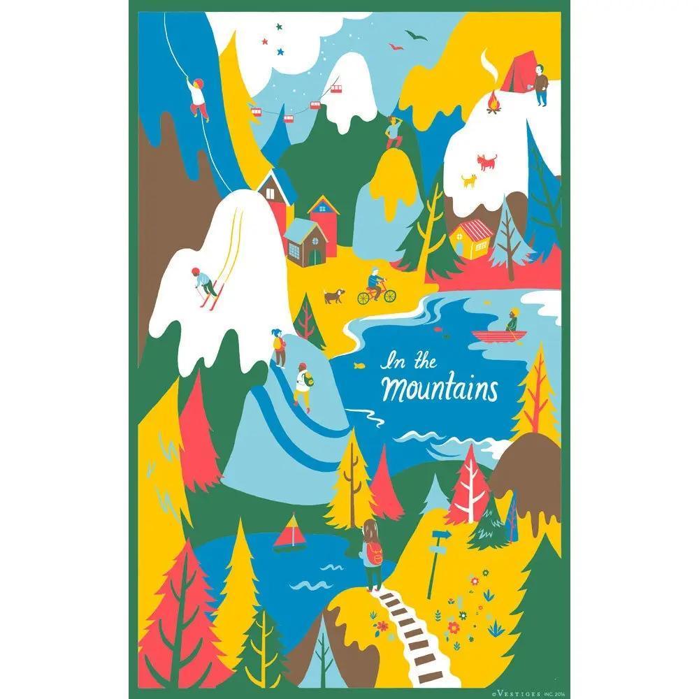 Tea Towel Vestige Mountains