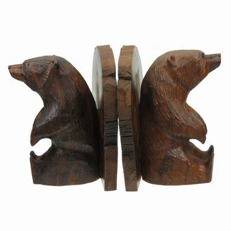 Ironwood Bear Sitting Bookend Set