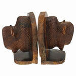 Ironwood Bison Bookend Set