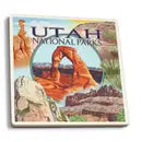 Ceramic Coaster Utah National Parks, Delicate Arch Cente