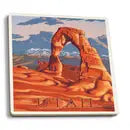 Ceramic Coaster Utah, Delicate Arch Scene