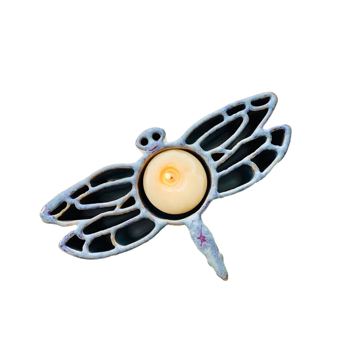 Dragonfly CandlePot - Stoneware