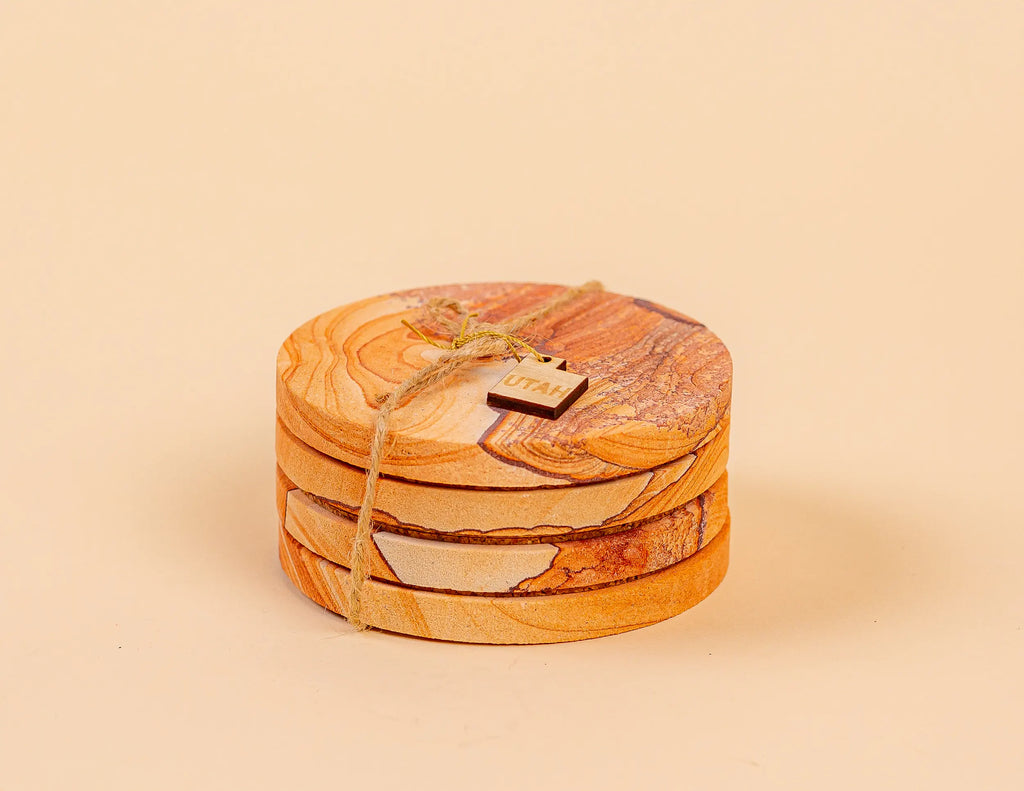 Navajo Sandstone Coaster Set