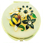 Enamel Compact Doublesided Mirror Garden