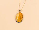 Honeycomb Calcite SS Necklace