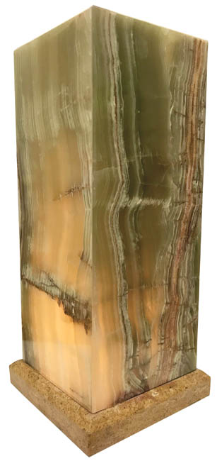 Banded Calcite Lamp 11"