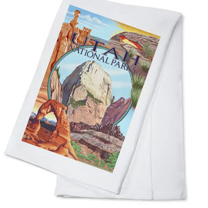 
            
                Load image into Gallery viewer, Tea Towel - Utah National Park Zion Middle
            
        