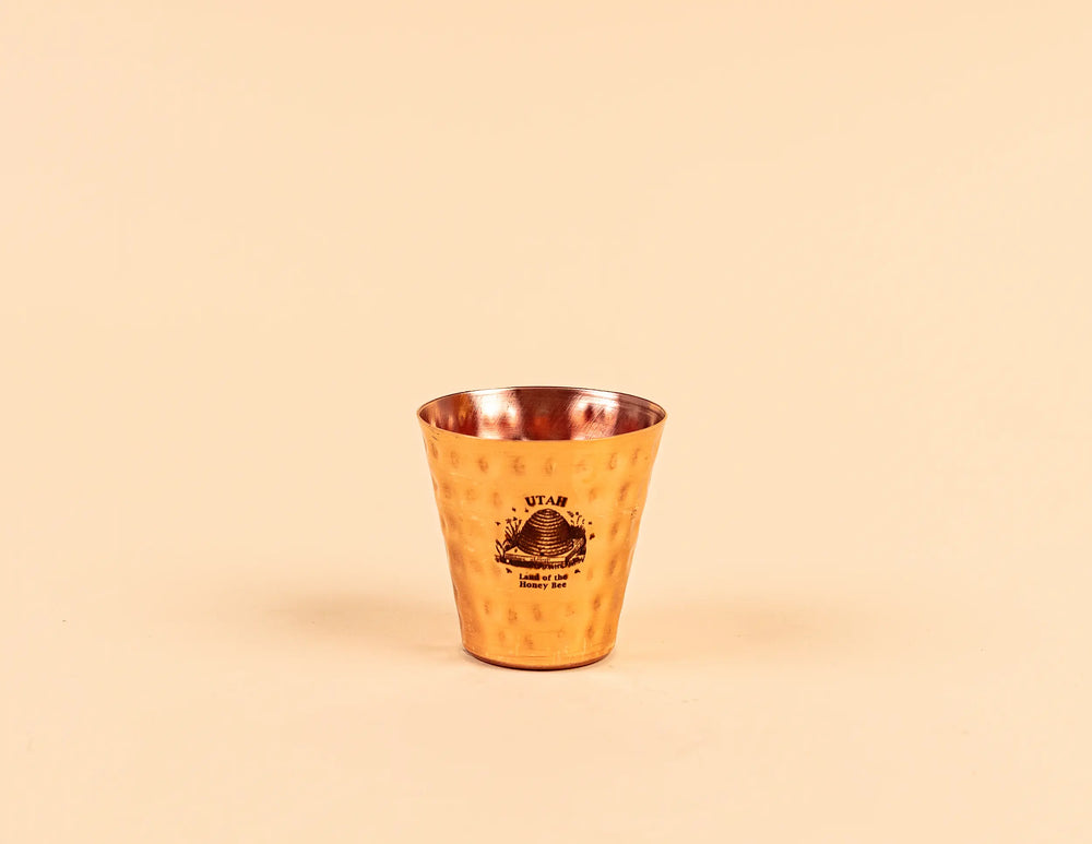 Shot Glass Copper Beehive