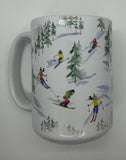 15 oz Down The Slope Ceramic Mug
