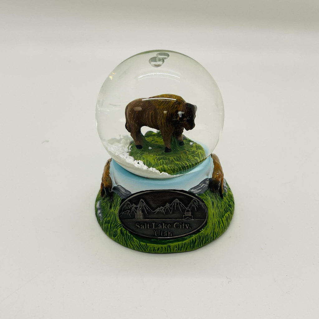 Salt Lake City Bison Snow Globe